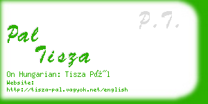 pal tisza business card